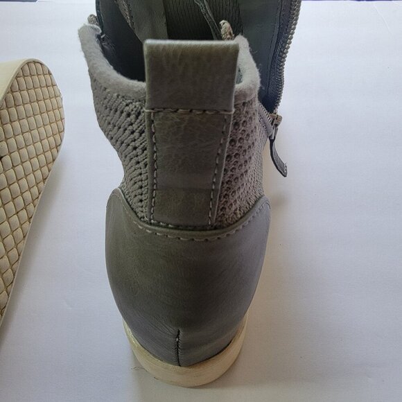 Steve Madden platform knitted sneaker wedge in grey Size 7M - Picture 8 of 12